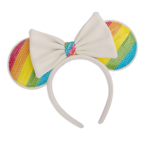 Loungefly DisneySequin Rainbow MiniBackpack, Wallet, and Ears - Picture 12 of 15